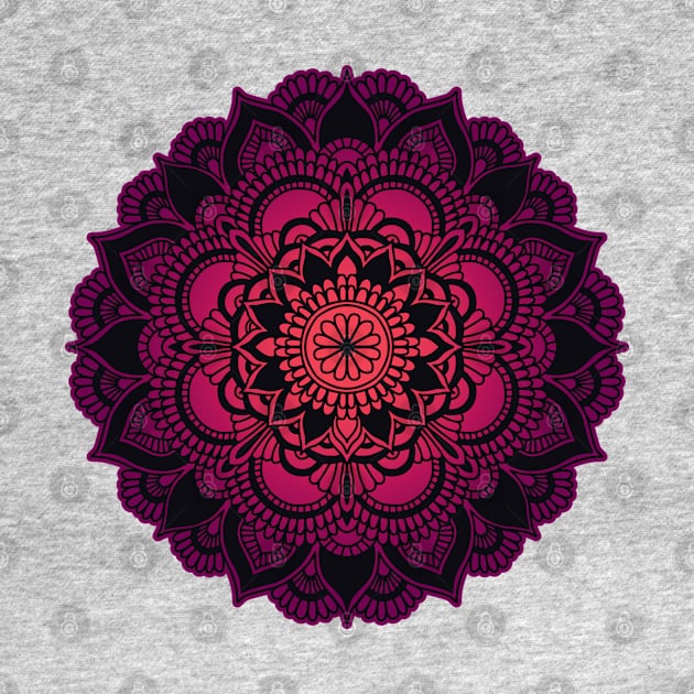 Mandala pink purple by Mako Design 